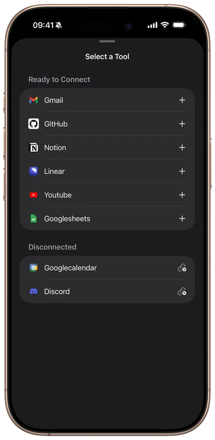 Connect tools